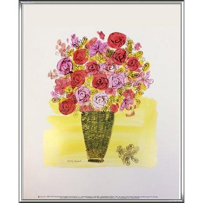 Stamped) Basket of Flowers 1958（アンディ ウォーホル） 額装品