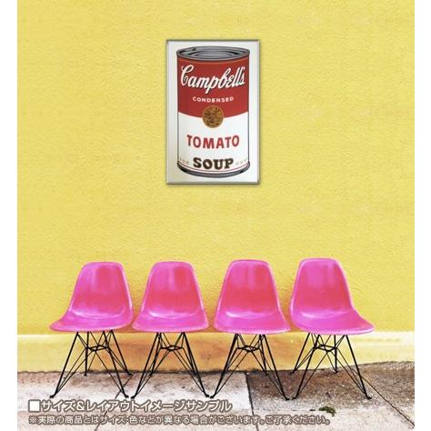 ポスター アート キャンベルスープ缶 I(Tomato) 1968（アンディ ウォーホル） 額装品 アルミ製ハイグレードフレーム｜aziz｜02
