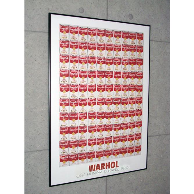 One Hundred Cans 1962（アンディ ウォーホル） 額装品 アルミ製 