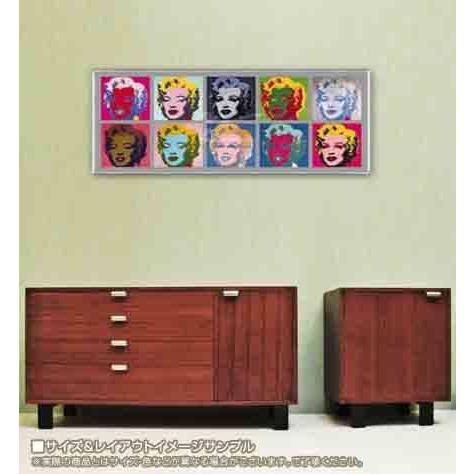 Ten Marilyns 1967（アンディ ウォーホル） 額装品 アルミ製ベーシック 