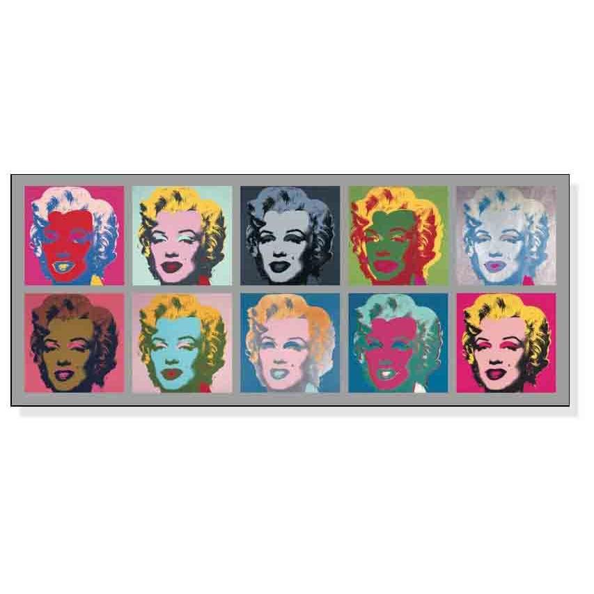 Ten Marilyns 1967（アンディ ウォーホル） 額装品 アルミ製ハイ 