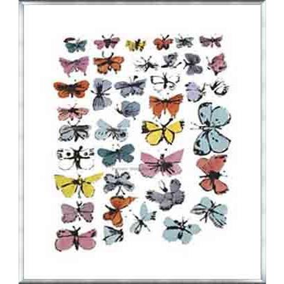 Butterflies 1955（アンディ ウォーホル） 額装品 アルミ製ベーシックフレーム
