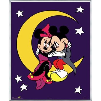 魅了 ミッキー ミニー グッドナイト ディズニー 額装品 アルミ製ベーシックフレーム 注目ブランド Blog Lonolife Com