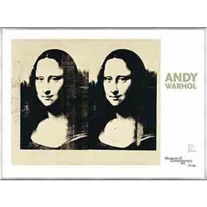 ポスター アート MonaLisa 　シカゴ美術館リミテッド500枚（アンディ ウォーホル） 額装品 アルミ製ベーシックフレーム
