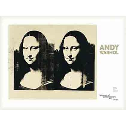 ポスター アート MonaLisa 　シカゴ美術館リミテッド500枚（アンディ ウォーホル） 額装品 ウッドベーシックフレーム