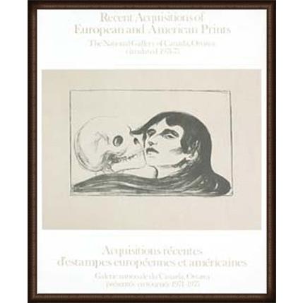 美しい ポスター アート Le Baiser De La Mort エドヴァルド ムンク 額装品 ウッドハイグレードフレーム 豪華 Www Aqtsolutions Com