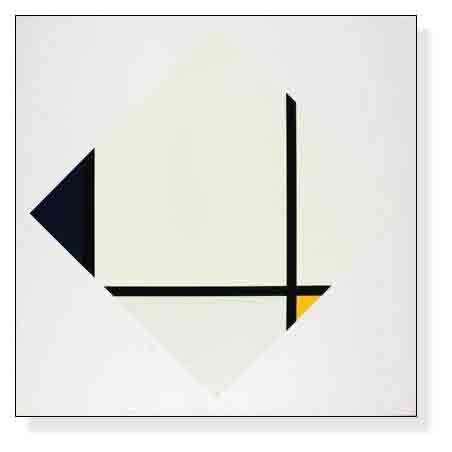 ポスター アート Composition 1（ピエト モンドリアン） 額装品 ウッド