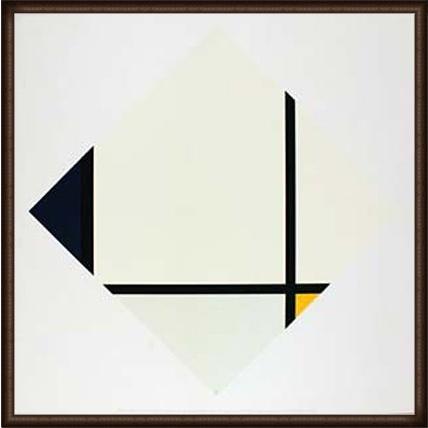 ポスター アート Composition 1（ピエト モンドリアン） 額装品 ウッド