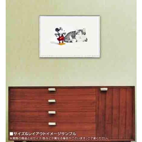 ポスター アート Mickey Mouse and Cat（ラッセ アバーグ） 額装品 