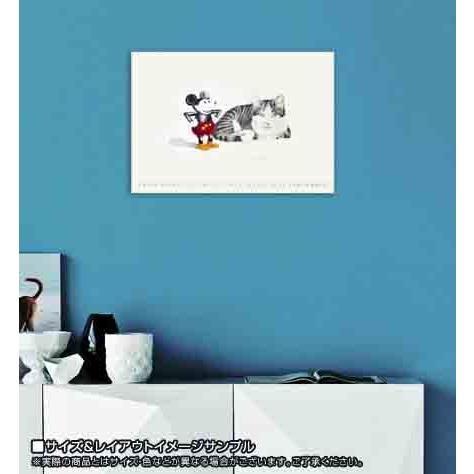 ポスター アート Mickey Mouse and Cat（ラッセ アバーグ） 額装品 