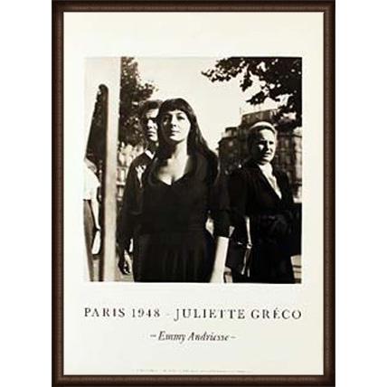 ポスター アート Juliette Greco、 Paris (1948)（エミー アンドリーセ 