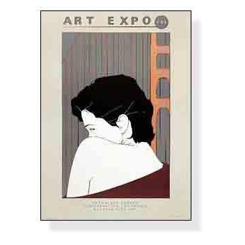 ポスター アート Art Expo、 CA 1981年（パトリック ナーゲル） 額装品 ウッドベーシックフレーム_2
