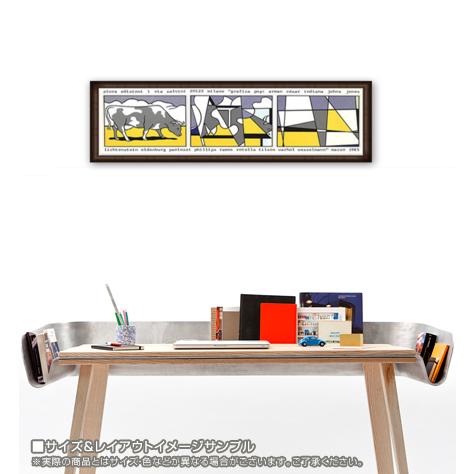 Cow Going Abstract 1985(ロイ リキテンスタイン) 額装品 Cow Going Abstract 1985(ロイ リキテンスタイン) 額装品