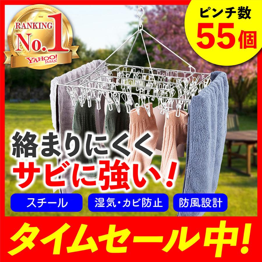 ピンチハンガー ステンレス ハンガ 50ピンチ 洗濯ばさみ 洗濯バサミ 収納 錆びない 絡まない 劣化しない 壊れない 物干し フック 収納 Hm004 Azkingdom90 通販 Yahoo ショッピング