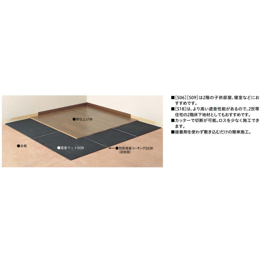 大建工業【遮音マットS09 GB08058 3枚入】DAIKEN ダイケン