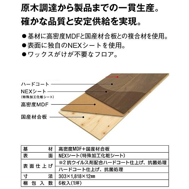 ノダJネクシオ　フロア 化粧シートフロア『JネクシオWF』 - フローリング、OAフロア、置床