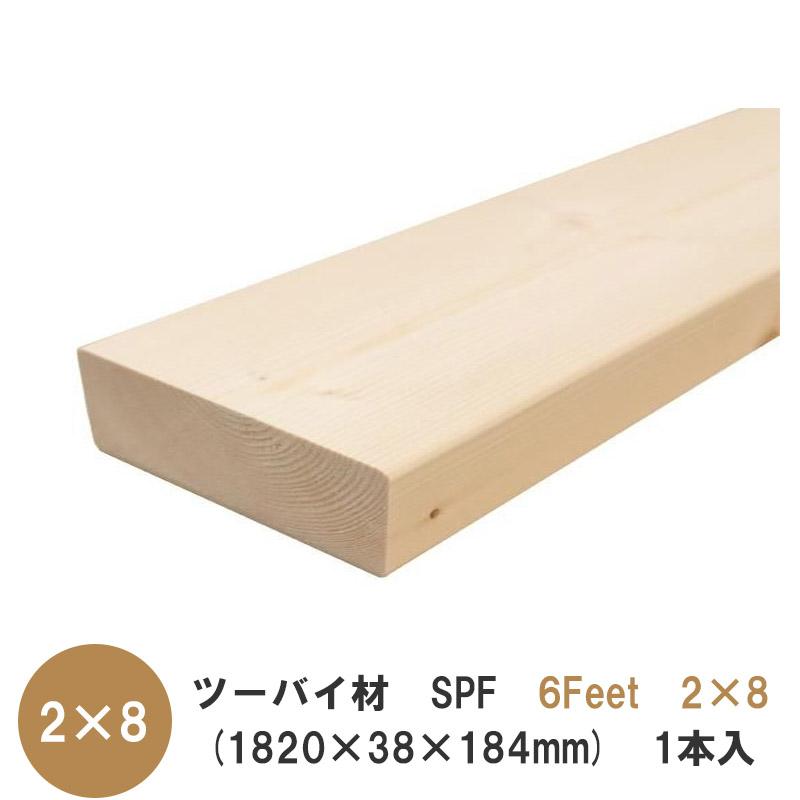 ツーバイ材【SPF 1820×38×184mm】「6Feet×2×8」 : アズライフ - 通販