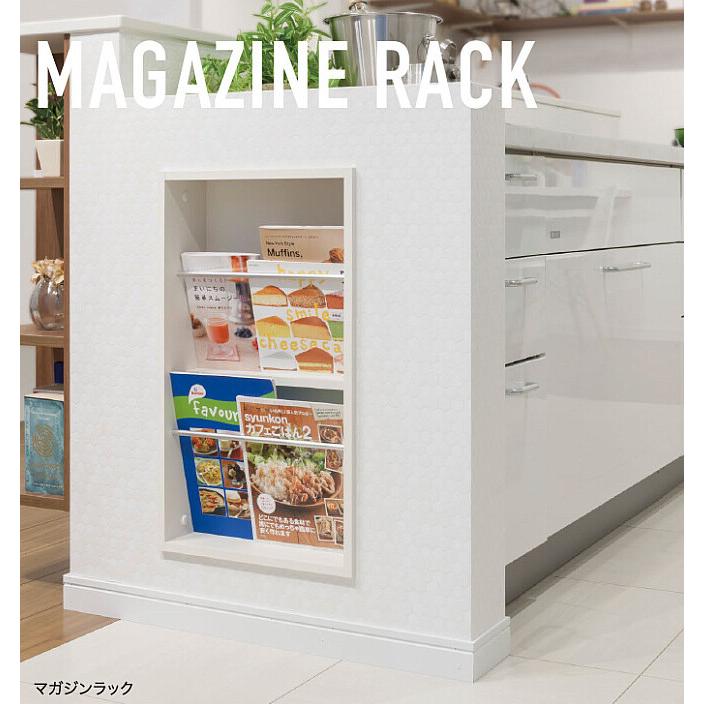 南海プライウッド【壁厚ニッチ収納マガジンラック MG-LW(14711003) 1