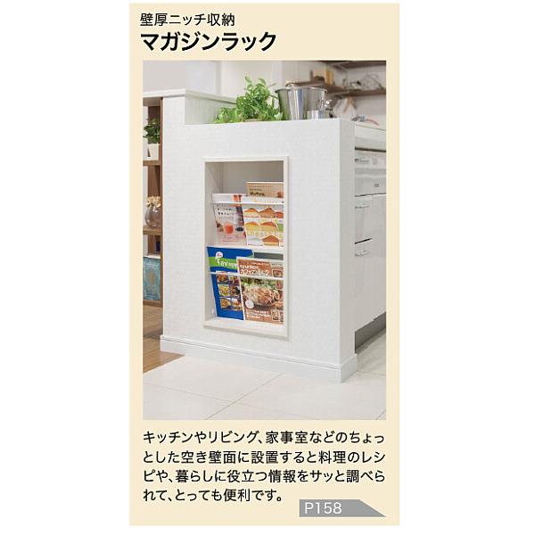 南海プライウッド【壁厚ニッチ収納マガジンラック MG-LW(14711003) 1