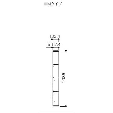 南海プライウッド【サニタ　トイレ収納ボックスMタイプ　SA15-300M-CW(10900014)　1セット】｜azlife｜07