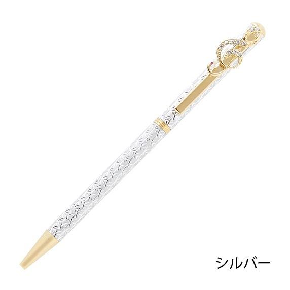ト音IIスワロフスキーボールペン　シルバー | 