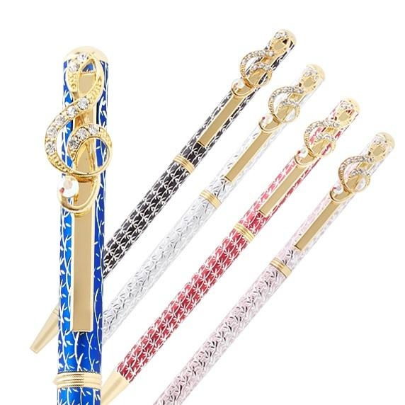 ト音IIスワロフスキーボールペン　シルバー |  | 01