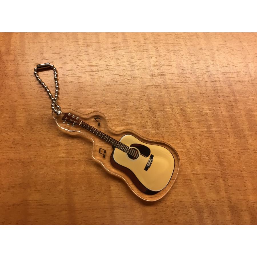 アコースティックギター クリアキーホルダー : azmミュージック