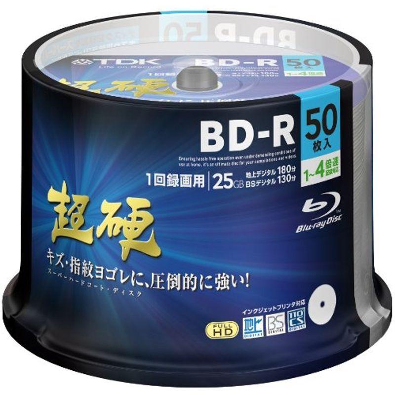 【保障できる】 録画用ブルーレイディスク TDK 超硬シリーズ ホワイトワイドプリンタブル 1-4倍速 25GB BD-R ブルーレイディスクメディア