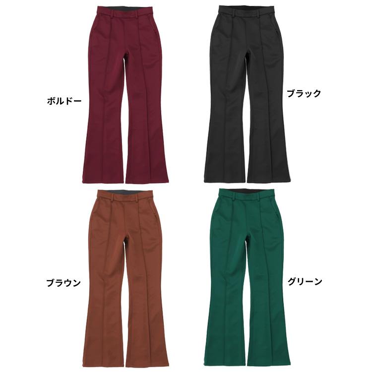 【訳あり特価】バックスリット フレアパンツ 訳あり アウトレット パンツ タック入り フレア ワイドパンツ フレアパンツ ブーツカット スリット |  | 16