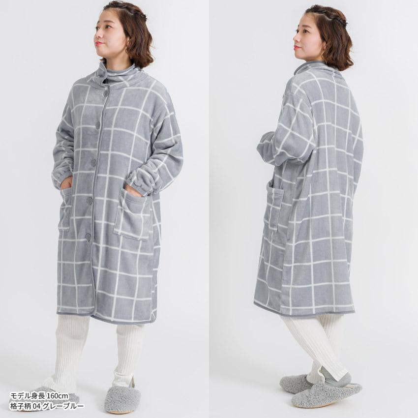 ふわふわブランケットローブ 100cm丈 着る毛布 ブランケット ローブ ふわふわ レディース かわいい あったかグッズ ギフト プレゼント ルームウェア 部屋着 あっ |  | 05