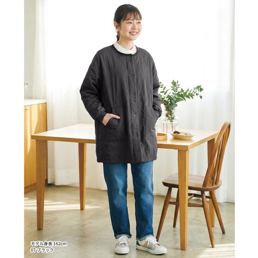 新品☆カーキーコールテンエプロン☆えぷろん割烹着 裏フリース 撥水加工 割烹着 裏起毛 無地 ゆったり かっぽうぎ
