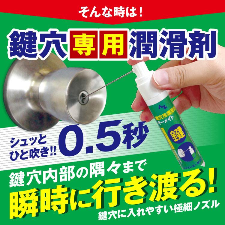 エーゼット (送料無料)AZ 鍵穴用洗浄剤 キークリーナー 100ml+鍵穴潤滑