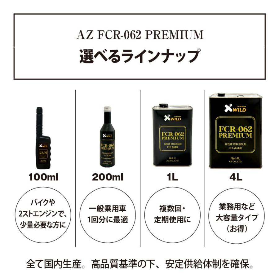 エーゼット AZ FCR-062 PREMIUM 燃料添加剤 1L+メートルグラス100ml