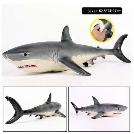 2022年レディースファッション福袋 玩具モデル ホホジロザメ 【送料無料/税込】超大 サメのおもちゃ 材質プラスチック 海洋動物生物 エミュレート ぬいぐるみ