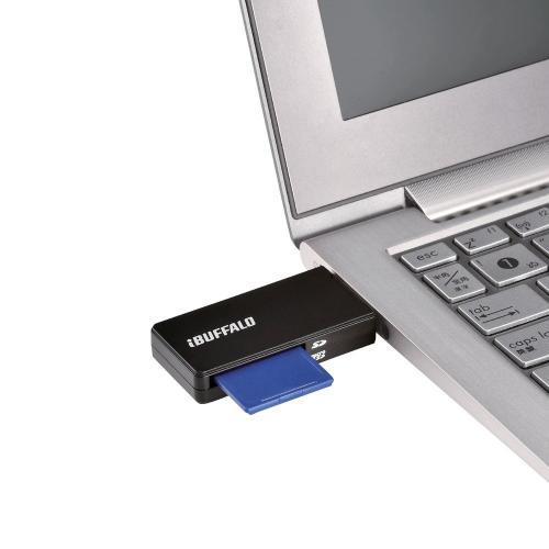 iBUFFALO USB3.0 microSD/SDカード専用カードリーダー ブラック BSCR27U3BK|azsys|05