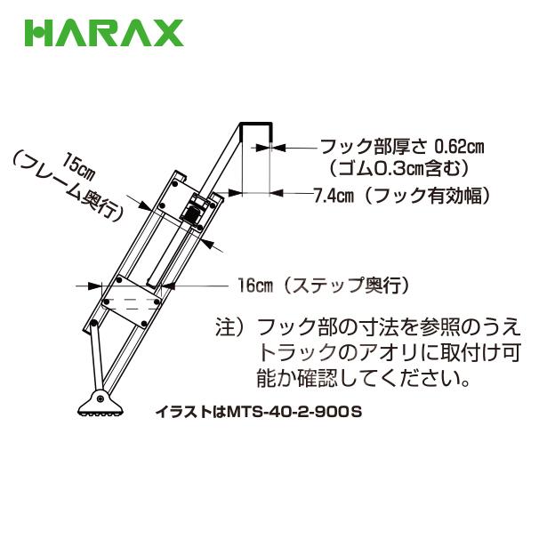 ハラックス HARAX <4台set品>マルチステッパ 多目的階段・ステップ幅広タイプ (有効幅55cm) 5段 MTS-55-5-1800S 荷台昇降 荷役作業 法人様限定_3