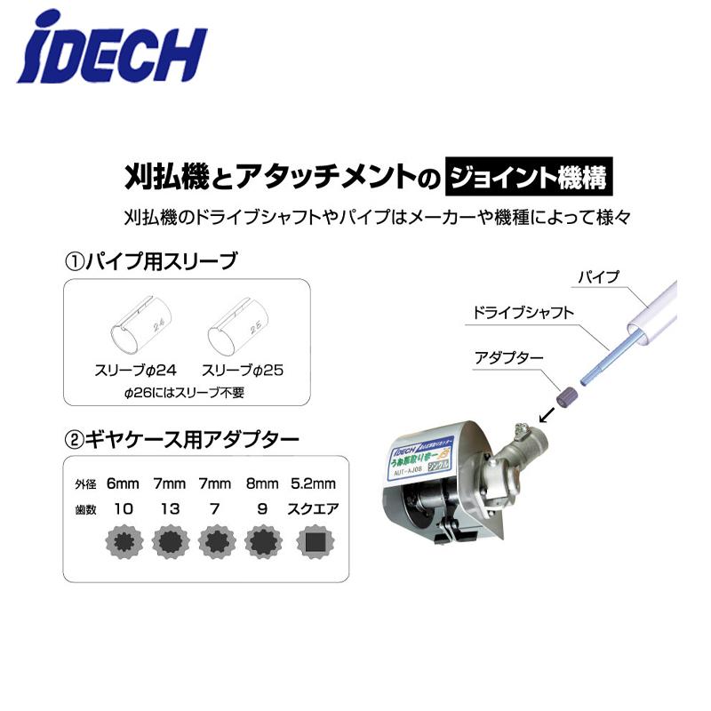 刈払機つきアイデック うね草取りまーelex BBH800UTWL-201 IDEC（アイデック） うね草取りまーVA elex BBH800UTWL-201 2.0Ah