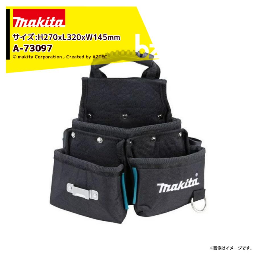 マキタ｜ツールホルダー＆バッグ 3ポケットポーチ A73097 サイズH270xL320xW145mm 釘袋 腰袋 makita｜法人様限定
