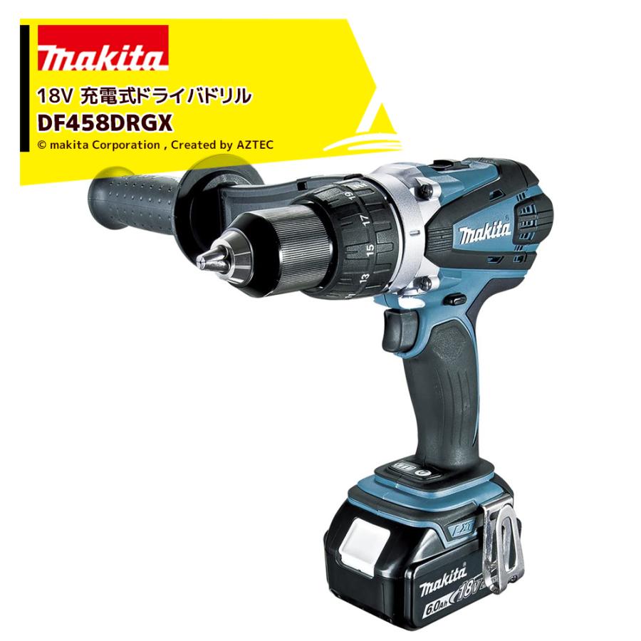 マキタ（makita） 18V 充電式ドライバドリル 6.0Ah 84Nm バッテリ