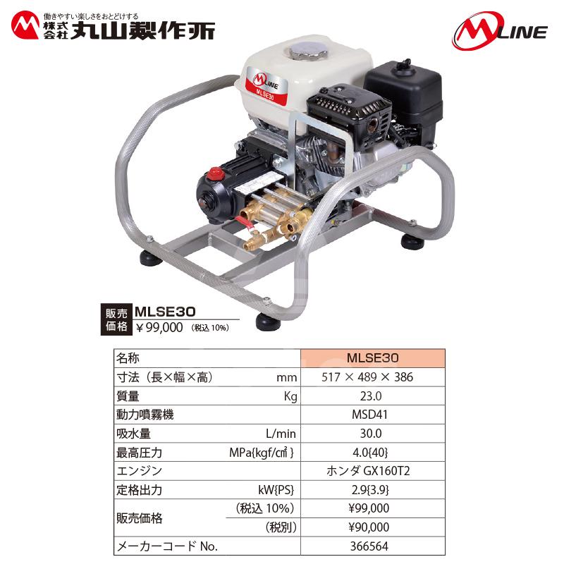 丸山製作所 M-Line エンジン式 セット動噴 MLSE30-1 吸水量30.0L/min