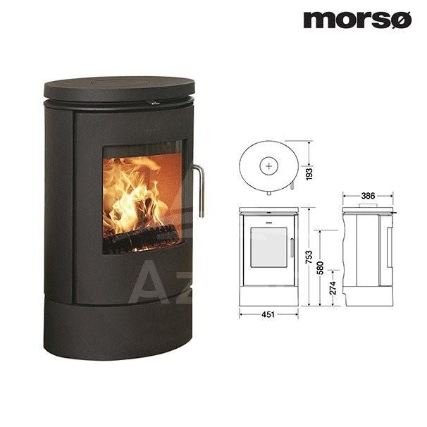 モア morso モルソー 薪ストーブ モルソー 6140CB 暖房能力45〜90m2