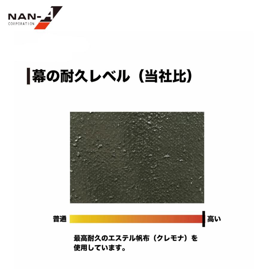 ナンエイ 南栄工業 パイプ車庫 埋込み式 普通小型車用【受注生産品】オリーブドラブグリーン 678M ODFR 　 法人様限定_4