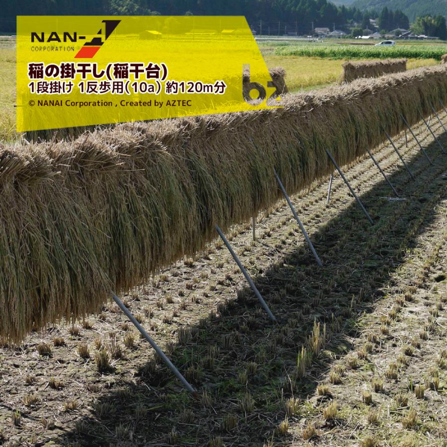 ナンエイ 南栄工業 稲の掛干し 稲干台 掛干ほすべーセット 1段掛け 1