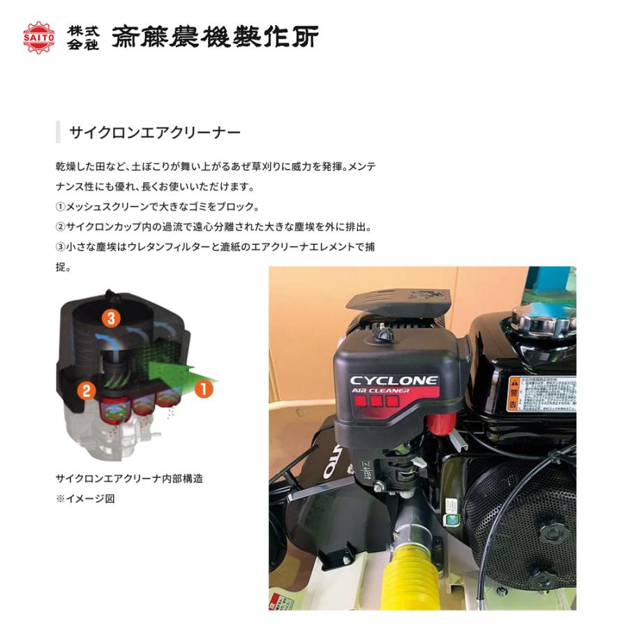 齋藤農機製作所 サイトー 畦畔草刈機 SGCシリーズフリー刃タイプ