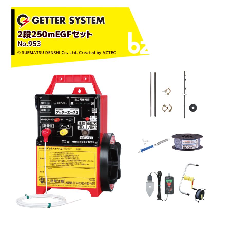 末松電子製作所｜ゲッター3 イノシシ対策 リング付ガイシ一体型EGF 