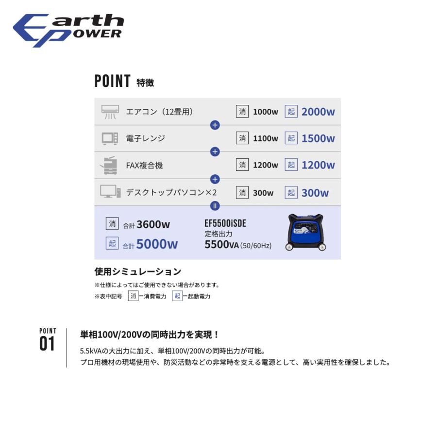 YAMAHA（ヤマハ） Will be アースパワー発電機 ガソリンエンジン 