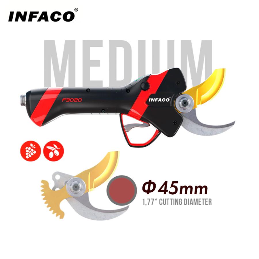infaco <オプション>インファコ 電動剪定ばさみ F3020用 替刃 Φ45mm ミディアムキット KME3020 本体別売 剪定バサミ はさみ 法人様限定_2