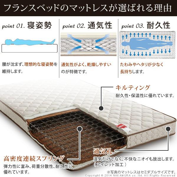 フランスベッド マルチラススーパースプリングマットレス セミダブル マットレスのみ スプリング 代引不可 Aztec Paypayモール店 通販 Paypayモール