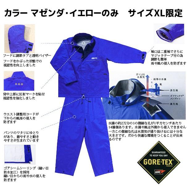 ゴアテックス　雨具　新品未使用　LLサイズ 楽天市場】ゴアテックス レインスーツ AP2000 上下セット S/M/L/LL/3L