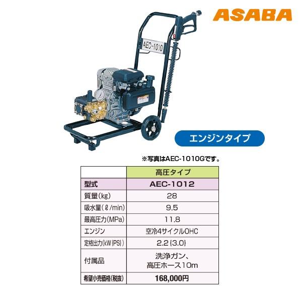 アサバ（麻場） asaba 洗浄機 高圧タイプ AEC-1012 : AZTEC ヤフー